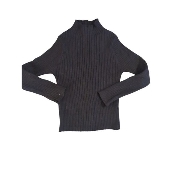 Lot of 2 Shein Black Tops Ribbed Long Sleeve/Crop Stretch T Size 11/12 Girls - Picture 6 of 9